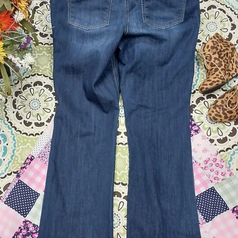2654 Size 14 Maurices Upcycled Stretch Bell-Bottoms - Picture 3 of 4